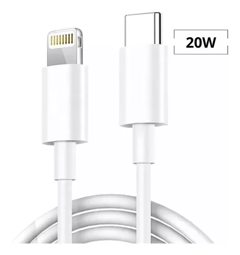 Carregador USB-C 20 W + Cabo USB-C Lightning 1m iPhone