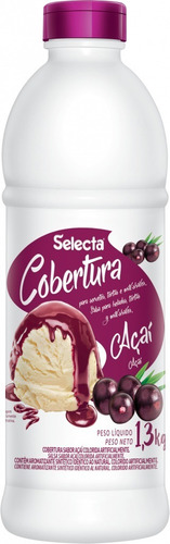 Cobertura Sabor Açaí P/ Sorvetes Açaí Tortas Selecta 1,3 Kg