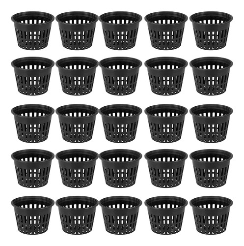 25 Unidades, 3 Vasos De Malla Hidropónica Para Jardín Y Ofic