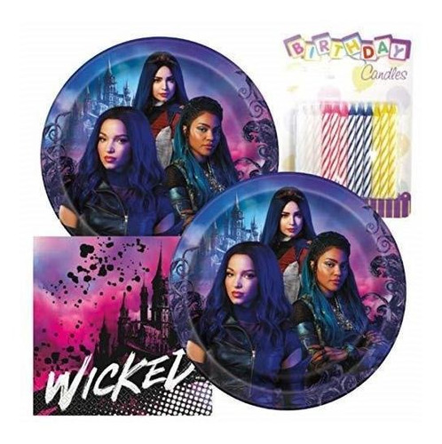 Paquetes De Fiesta - Descendants 3 Themed Party Pack  Inclu