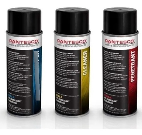 Kit Cantesco Liquidos Penetrantes Cleanear, Penetrant & Dev.