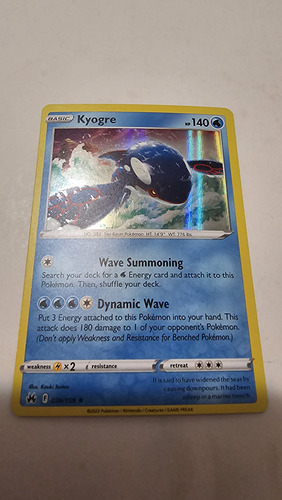 Pokemon Card Game  Kyogre 036