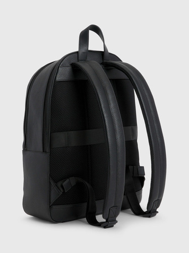 Mochila Negra Con Acabado Granulado De Hombre Tommy Hilfiger