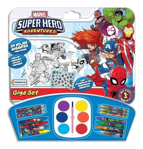 Super Hero Adventures Giga Set De Arte Tapimovil