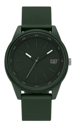 Reloj Caterpillar Hombre Insignia Silicona Sumergible Color de la malla Verde