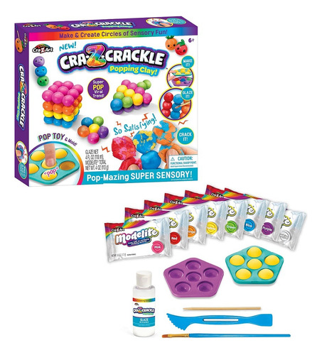 Set Para Crear Crazcrackle Popping Clay Cra-z-art