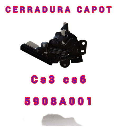 Cerradura Capot Mitsubishi Lancer Cs3 Cs6
