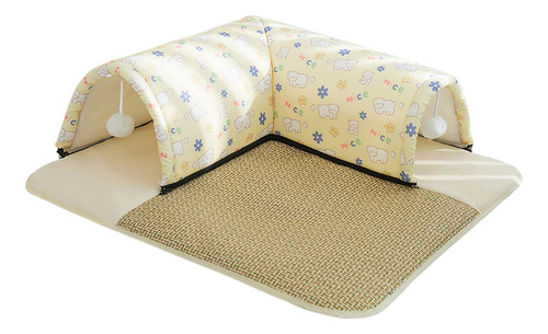 Túnel Y Cama Para Gatos, Juguete Interactivo Para Flores