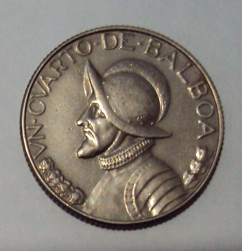 Moneda Panamá ¼ De Balboa, Año 1980, Km# 11.2a (Usado)
