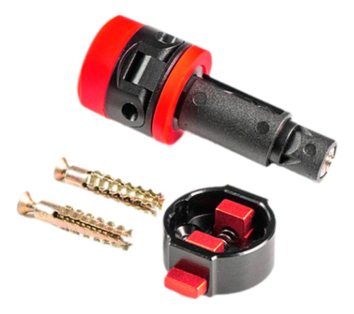 Soporte De Pared Para Guardar Bicicletas, Largo 7,25cm Rojo