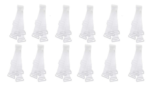 12 Pares De Tirantes Transparentes Ajustables Para Brasier