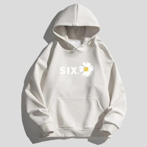 Sudadera De Algodón Con Estampado De Margaritas Para Hombre