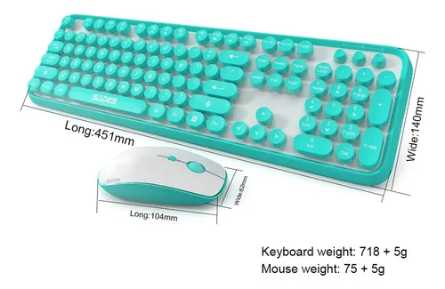 Combo De Teclado Y Ratón Inalámbricos Sades V2020...