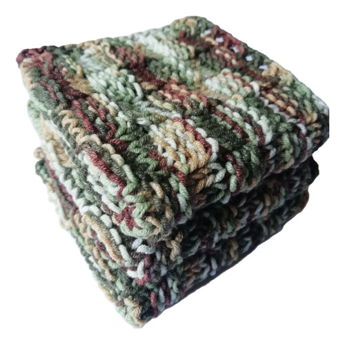 Knitted Dish Cloths Handmade 3-piece Hand Knit Dishwashers .