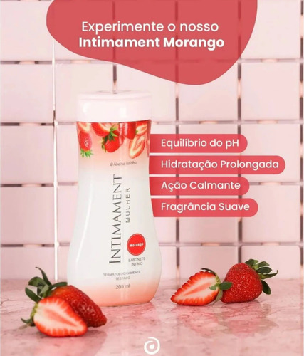 Sabonete Íntimo Morango - Intimament Mulher - Abelha Rainha