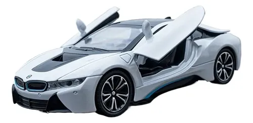 Carrinho Metal Miniatura Bmw I8 Som Luz 1:22 Colecionavel
