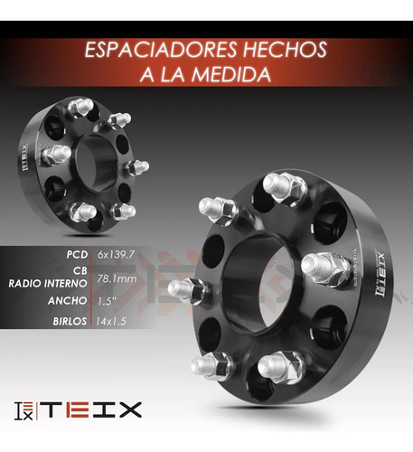 Kit Espaciadores Chevrolet Silverado Cheyenne 2022 1.5 4pzs