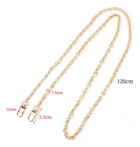 B Diy Mujer Bolso De Hombro Cadenas Reemplazo Dorado