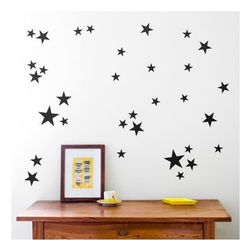 Vinil Stickers Decorativo Estrellas 192pz Vinil Alto Rendimiento Decoración Color