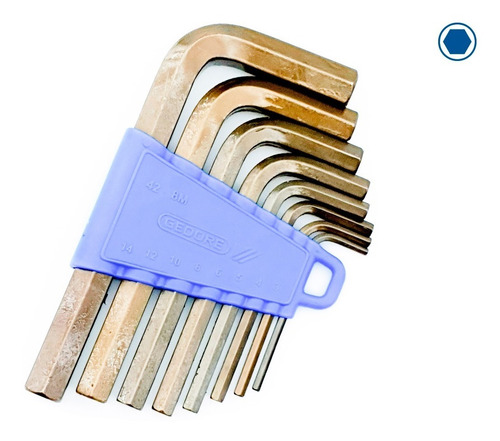 Jogo Chave Allen Hexagonal Gedore 3 A 14 Mm 8 Pçs 42-8m