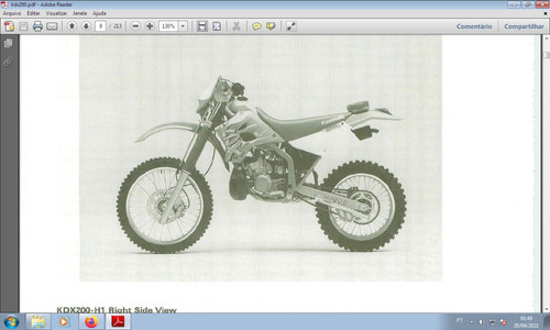 Kawasaki Kdx 200 Com Partida Elétrica