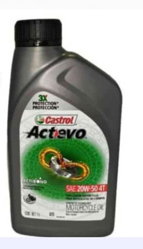 Aceite 20w50 Actevo Semi-sintetico Castrol