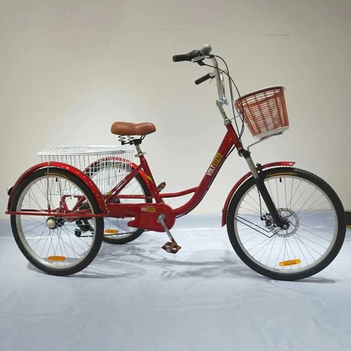 Triciclo Bicicleta R24 6 Cambios Para Adultos 