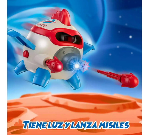 Pinypon Action Space Academy Figura Y Nave Espacial Con Luz