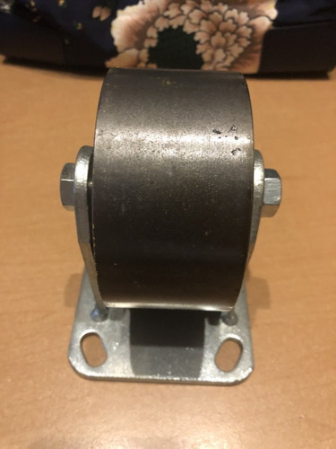 2 Rodajas Ruedas Llantas 5x2 Fierro Lisa Base Fija