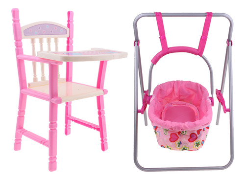 Simulación Silla De Comedor Cuna Mecedora Mini Para