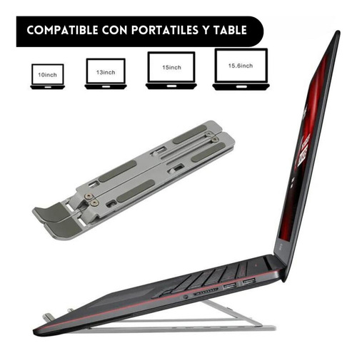 X 3 Soporte De Notebook Aluminio Base Vertical Macbook