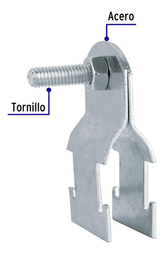 Abrazadera Para Unicanal 1/2 , Volteck