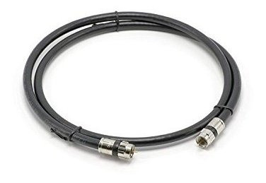 The Cimple Co - 10 Pies, Cable Coaxial Rg6 Negro (cable Coax