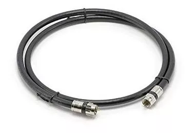  Cable coaxial RG-6 negro de 6 pies para interiores y