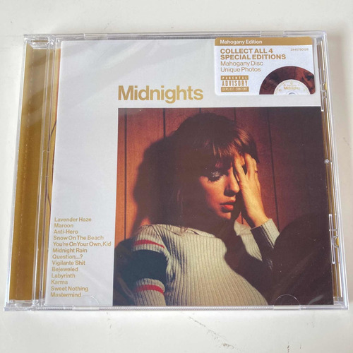 Taylor Swift Midnights (mahogany Edition)  - Cd Importado 