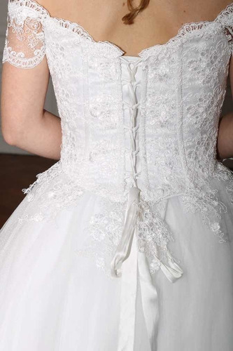 Vestido De Novia Estilo Princesa Blanco Con Encaje Kayarall