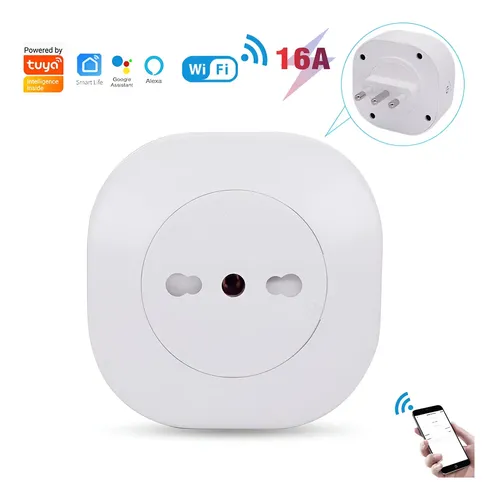Tuya Enchufe Inteligente Wifi 16a 220v App Alexa Google Home Blanco ...