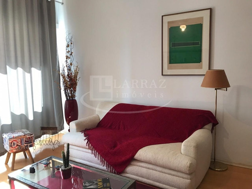 Apartamento / Flat Mobiliado Para Venda No Centro, Ótima Localização, 1 Dormitorio, 54 M2, Portaria 24h E Lazer No Condomínio - Ap01179 - 33584456