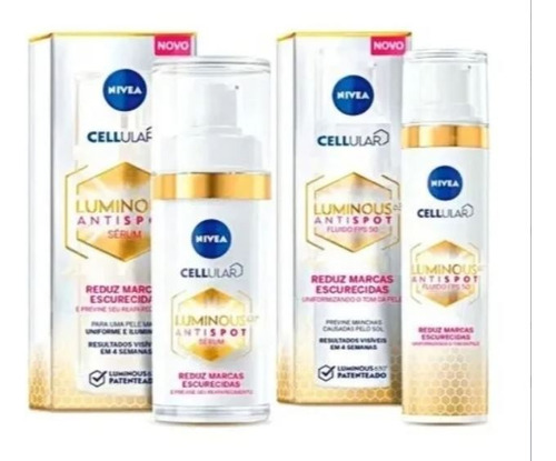 Kit Nivea Cellular Luminous Sérum 30ml + Fluido Fps 50 40ml