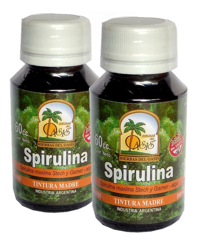 Tintura Madre De Spirulina Promo X 2 Unidades