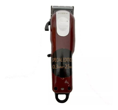 Cortadora De Cabello Magic Esco Clip Inalambrica Litio Profesional Profesional Motor Rotatorio Roja 110v