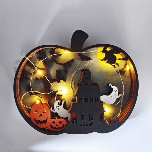 Adornos De Decoración De Madera Creativos De Halloween De Al