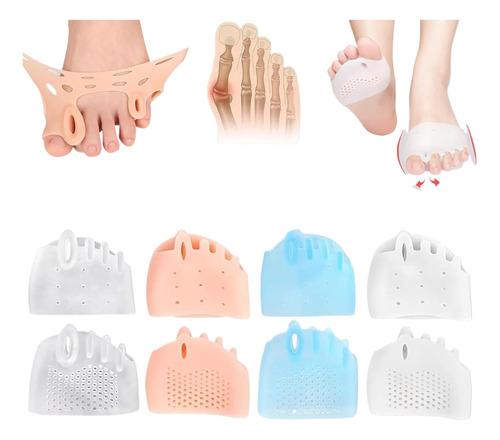 4 Pares De Separadores De Dedos De Silicona