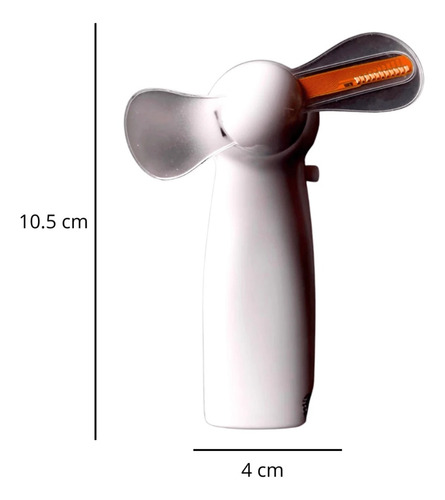 Ventilador Portátil Recargable Frase I Love You Con Luz Led