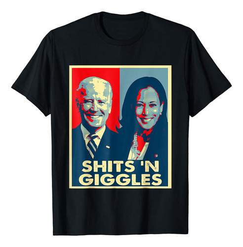 Camiseta Política Divertida Anti Biden Harris Shits N Giggle