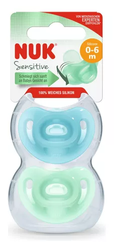 Nuk Chupete Silicona Sensitive 0-6 Meses 2 Unidades