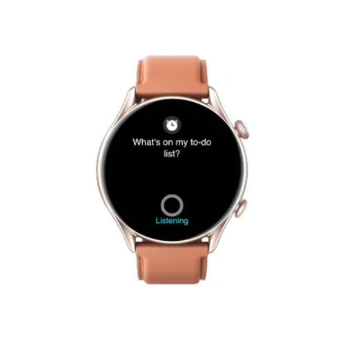 Smartwatch Amazfit GTR 3 Pro 1.45 caja 46mm de aleación de aluminio brown  leather, malla brown leather de cuero A2040