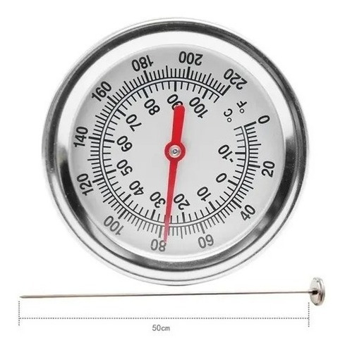 Termometro De Cocina Comida Carnes -14 A 104 °c Largo 50cm