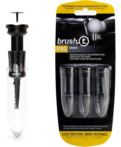 Brush T Camisetas De Golf De Plástico Premium, Paquete De 3 