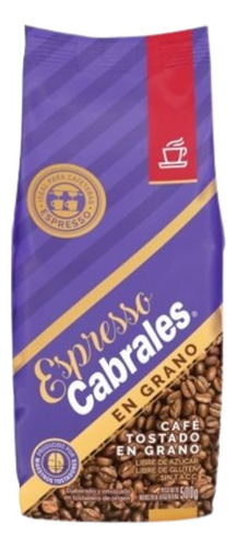 Café En Grano Tostado Espresso Cabrales X 500 Grs